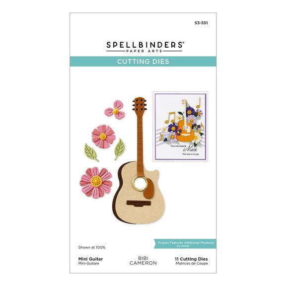 Spellbinders - Bibi's Musical Notes Collection - Dies - Mini Guitar-ScrapbookPal