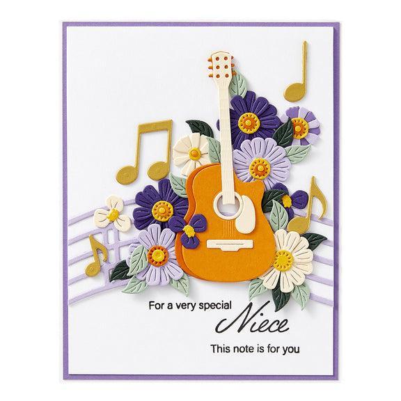 Spellbinders - Bibi's Musical Notes Collection - Dies - Mini Guitar-ScrapbookPal