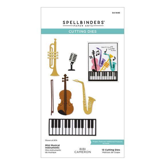 Spellbinders - Bibi's Musical Notes Collection - Dies - Mini Musical Instruments-ScrapbookPal