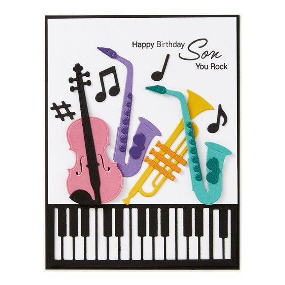 Spellbinders - Bibi's Musical Notes Collection - Dies - Mini Musical Instruments-ScrapbookPal