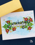Spellbinders - Bibi's Snowflakes Collection - Clear Stamps & Dies - Snowflake Wishes-ScrapbookPal