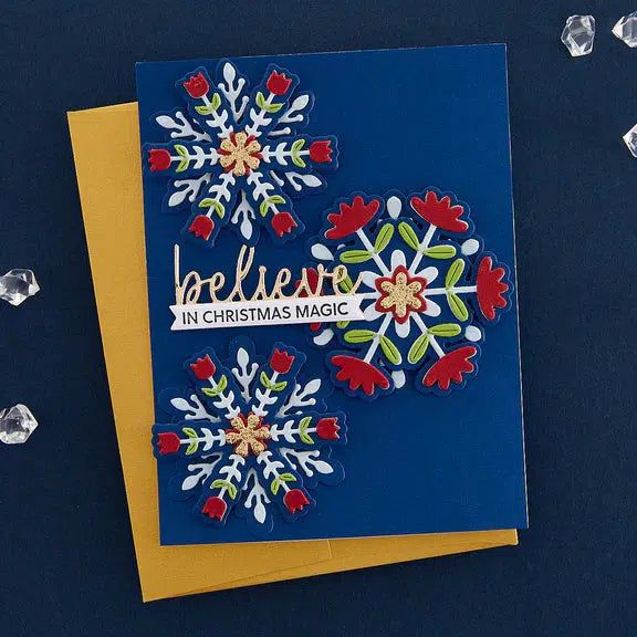 Spellbinders - Bibi's Snowflakes Collection - Dies - Delicate Snowflakes-ScrapbookPal