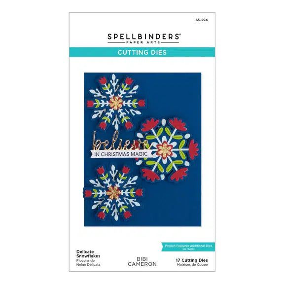 Spellbinders - Bibi's Snowflakes Collection - Dies - Delicate Snowflakes-ScrapbookPal