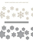 Spellbinders - Bibi's Snowflakes Collection - Glimmer Hot Foil Plate & Die Set - Glimmering Snowflakes-ScrapbookPal