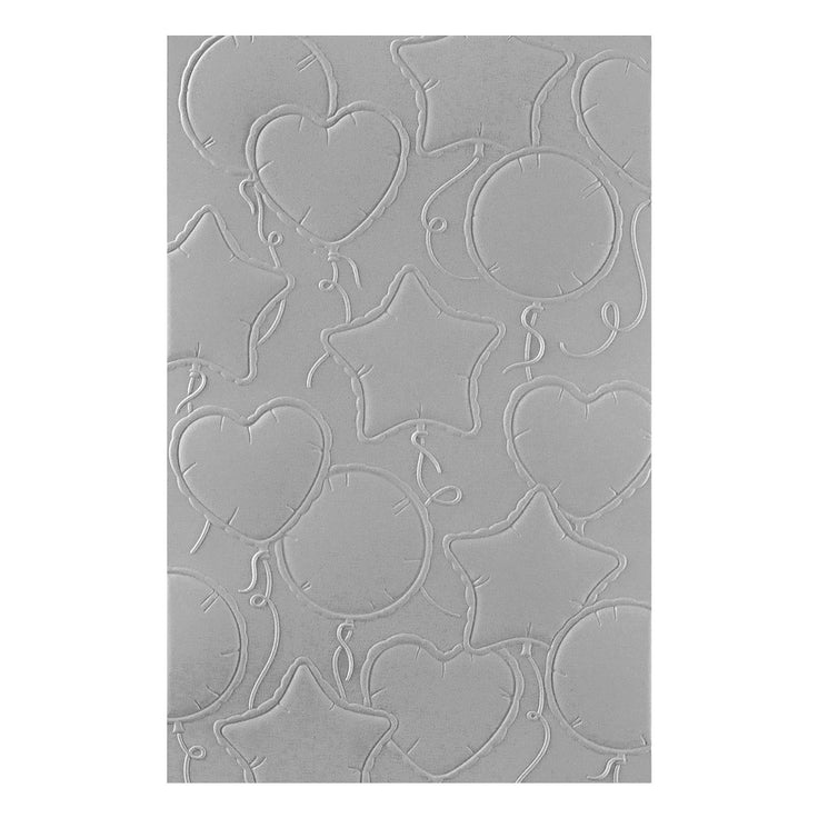 Spellbinders - Birthday Bash Collection - 3D Embossing Folder - Party Balloons-ScrapbookPal