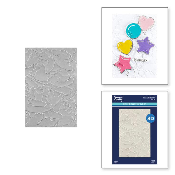 Spellbinders - Birthday Bash Collection - 3D Embossing Folder - Plaster-ScrapbookPal