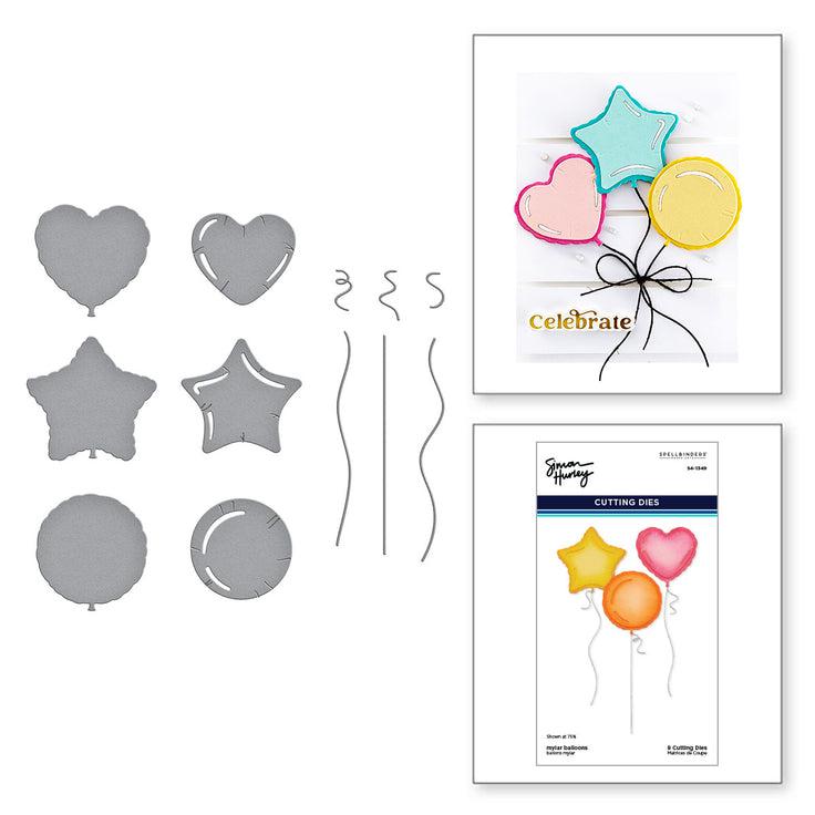 Spellbinders - Birthday Bash Collection - Dies - Mylar Balloons-ScrapbookPal