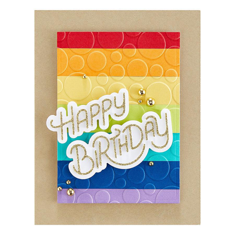 Spellbinders - Birthday Celebrations Collection - Dies - Stylized Happy Birthday-ScrapbookPal