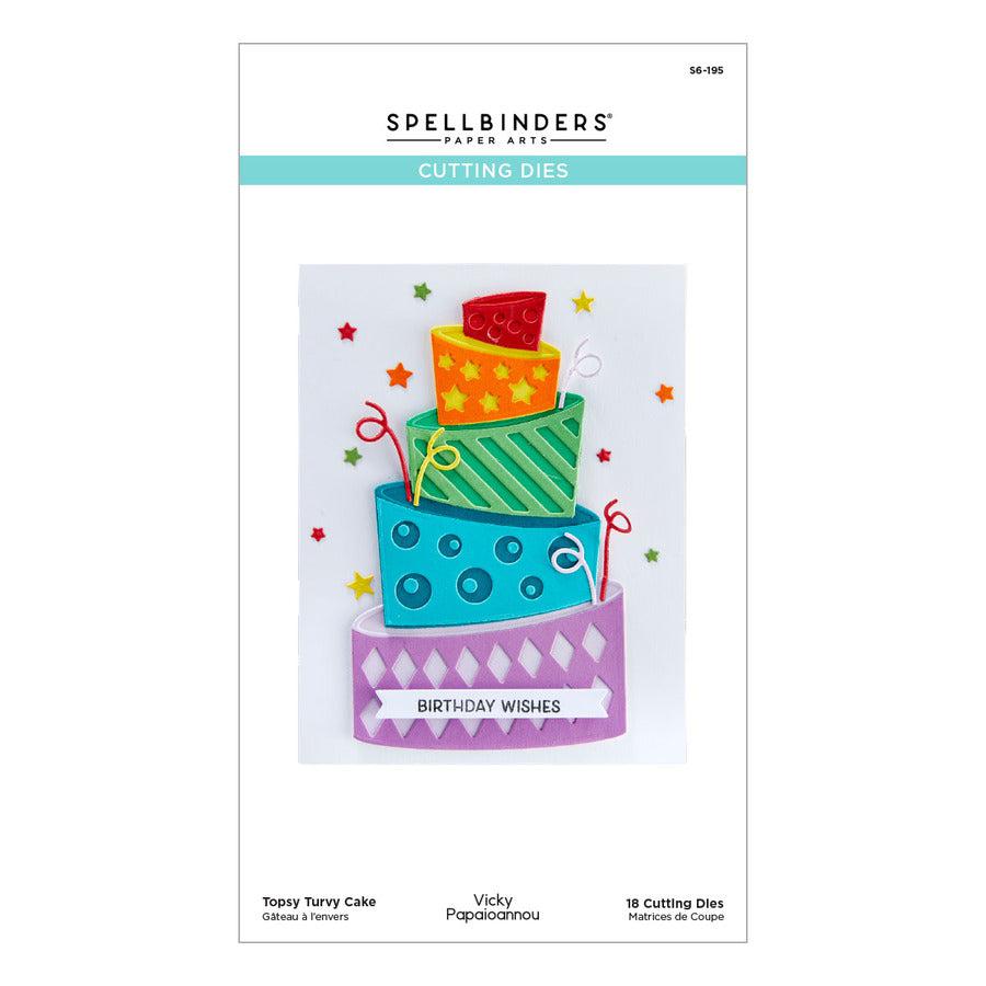 Spellbinders - Birthday Celebrations Collection - Dies - Topsy Turvy Cake-ScrapbookPal