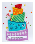 Spellbinders - Birthday Celebrations Collection - Dies - Topsy Turvy Cake-ScrapbookPal