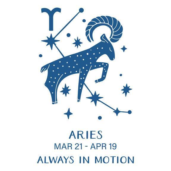 Spellbinders - Block Print Zodiacs Collection - Registration Press + Foil Plates - Block Print Aries-ScrapbookPal