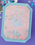 Spellbinders - Block Print Zodiacs Collection - Registration Press + Foil Plates - Block Print Cancer-ScrapbookPal