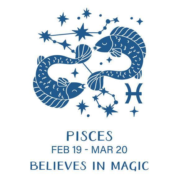 Spellbinders - Block Print Zodiacs Collection - Registration Press + Foil Plates - Block Print Pisces-ScrapbookPal