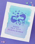 Spellbinders - Block Print Zodiacs Collection - Registration Press + Foil Plates - Block Print Pisces-ScrapbookPal