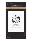 Spellbinders - Block Print Zodiacs Collection - Registration Press + Foil Plates - Block Print Pisces-ScrapbookPal