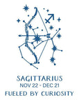 Spellbinders - Block Print Zodiacs Collection - Registration Press + Foil Plates - Block Print Sagittarius-ScrapbookPal