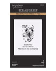 Spellbinders - Block Print Zodiacs Collection - Registration Press + Foil Plates - Block Print Scorpio-ScrapbookPal