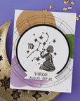 Spellbinders - Block Print Zodiacs Collection - Registration Press + Foil Plates - Block Print Virgo-ScrapbookPal