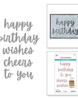 Spellbinders - Bougie Birthday Collection - Dies - Birthday Cheers-ScrapbookPal