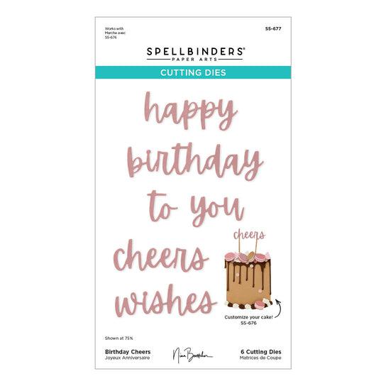 Spellbinders - Bougie Birthday Collection - Dies - Birthday Cheers-ScrapbookPal