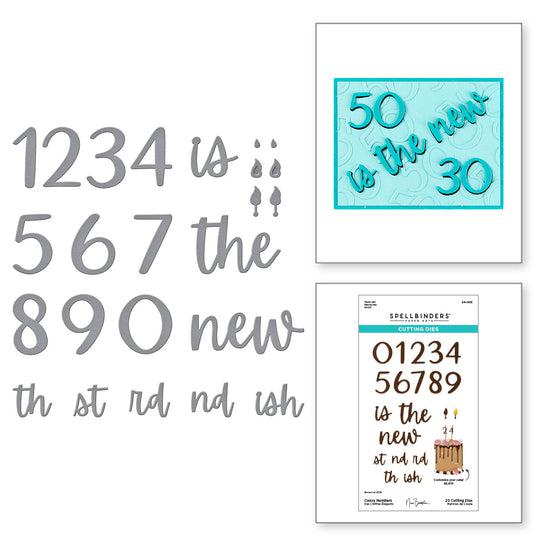 Spellbinders - Bougie Birthday Collection - Dies - Classy Numbers-ScrapbookPal