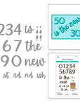 Spellbinders - Bougie Birthday Collection - Dies - Classy Numbers-ScrapbookPal