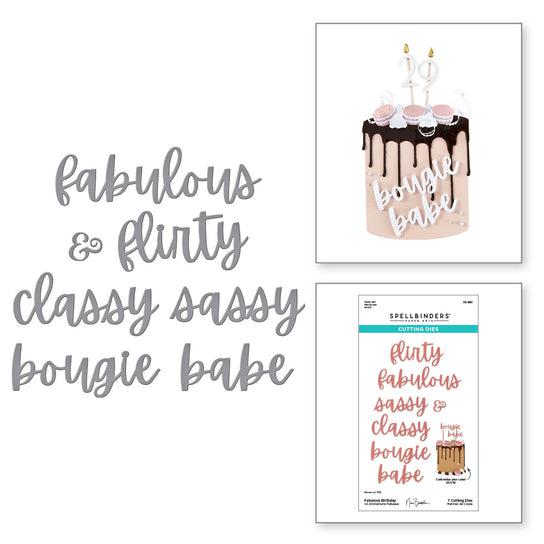 Spellbinders - Bougie Birthday Collection - Dies - Fabulous Birthday-ScrapbookPal