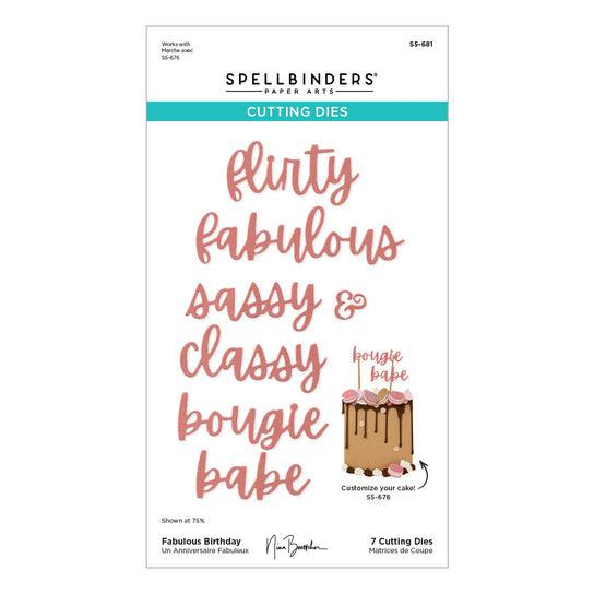 Spellbinders - Bougie Birthday Collection - Dies - Fabulous Birthday-ScrapbookPal