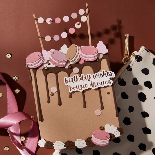 Spellbinders - Bougie Birthday Collection - Dies - Ganache Gateau-ScrapbookPal