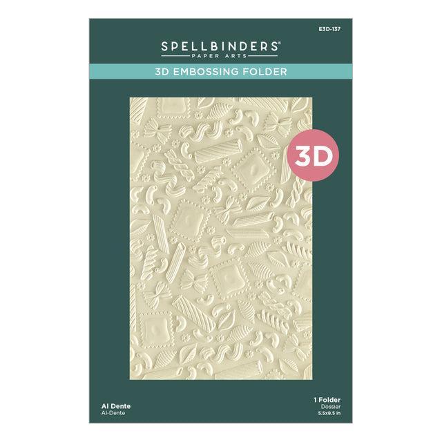 Spellbinders - Buon Appetito Collection - 3D Embossing Folder - Al Dente-ScrapbookPal