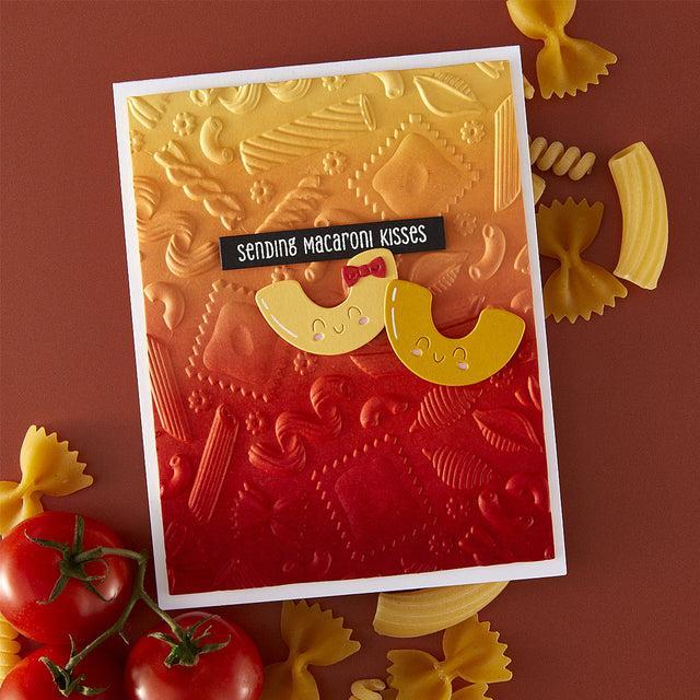 Spellbinders - Buon Appetito Collection - 3D Embossing Folder - Al Dente-ScrapbookPal