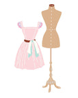 Spellbinders - Buttons & Keepsakes Collection - Dies - Couture Dressform-ScrapbookPal