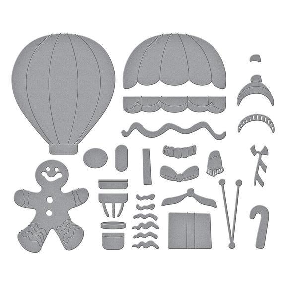 Spellbinders - Candy Christmas Collection - Dies - Gingerbread Delivery-ScrapbookPal