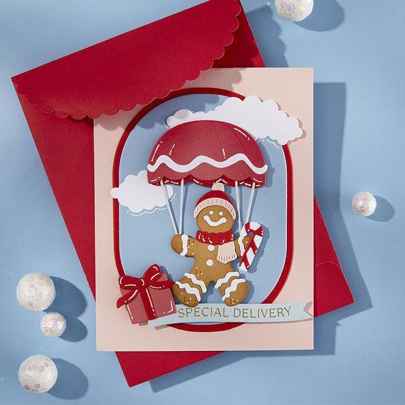 Spellbinders - Candy Christmas Collection - Dies - Gingerbread Delivery-ScrapbookPal