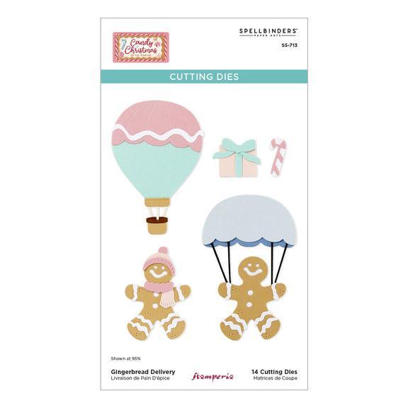 Spellbinders - Candy Christmas Collection - Dies - Gingerbread Delivery-ScrapbookPal