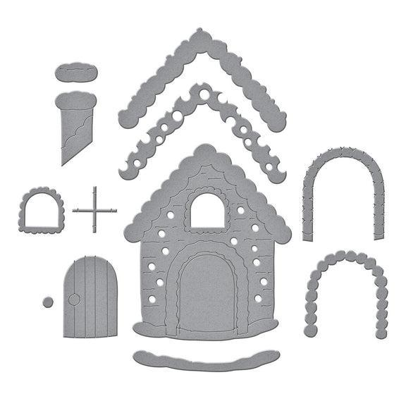 Spellbinders - Candy Christmas Collection - Dies - Gingerbread House-ScrapbookPal