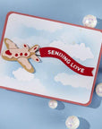 Spellbinders - Candy Christmas Collection - Dies - Gingerbread Plane & Banners-ScrapbookPal