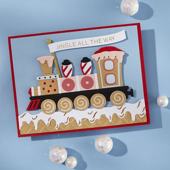 Spellbinders - Candy Christmas Collection - Dies - Gingerbread Train-ScrapbookPal