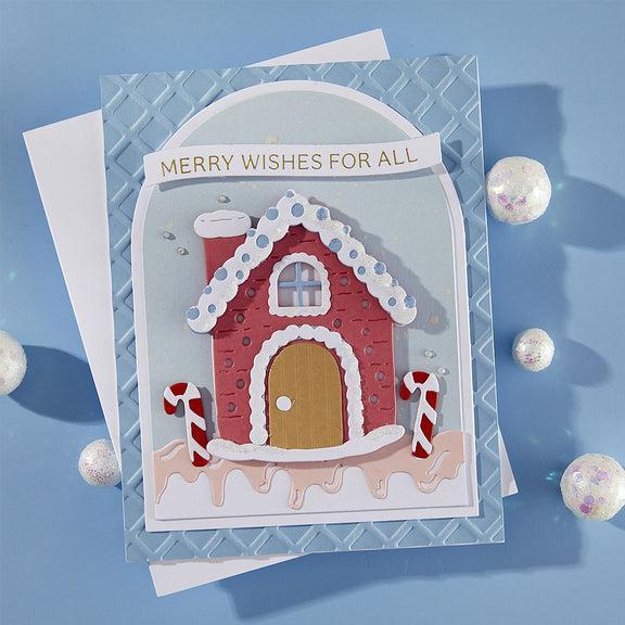 Spellbinders - Candy Christmas Collection - 3D Embossing Folder - Waffle Cone-ScrapbookPal