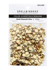 Spellbinders - Card Shoppe Essentials - Color Essentials Sequins - Gold Smooth Discs