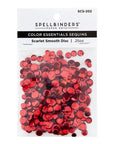 Spellbinders - Card Shoppe Essentials - Color Essentials Sequins - Scarlet Smooth Discs-ScrapbookPal
