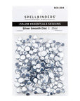 Spellbinders - Card Shoppe Essentials - Color Essentials Sequins - Silver Smooth Discs-ScrapbookPal