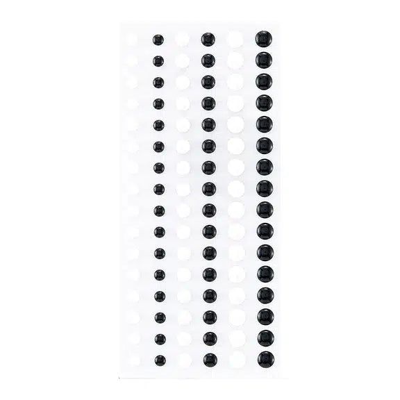 Spellbinders - Card Shoppe Essentials - Enamel Dots - Dimensional Black &amp; White-ScrapbookPal