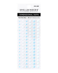 Spellbinders - Card Shoppe Essentials - Enamel Dots - Dimensional Two Tone Blue-ScrapbookPal
