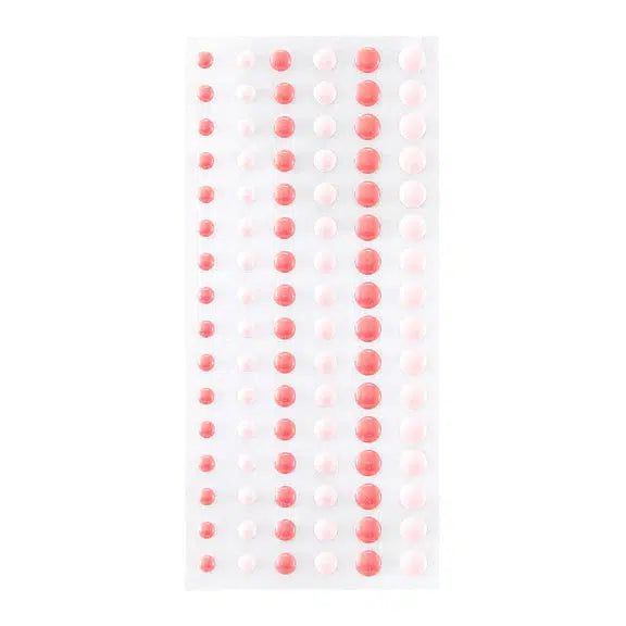 Spellbinders - Card Shoppe Essentials - Enamel Dots - Dimensional Two Tone Pink-ScrapbookPal