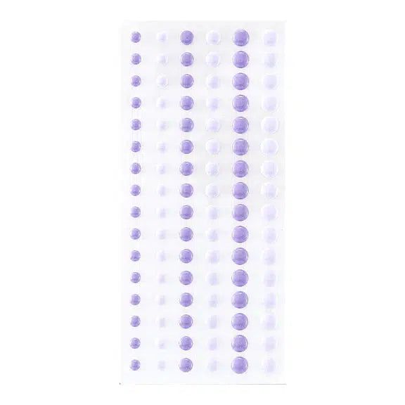 Spellbinders - Card Shoppe Essentials - Enamel Dots - Dimensional Two Tone Purple-ScrapbookPal
