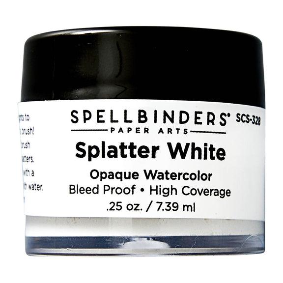 Spellbinders - Card Shoppe Essentials - Splatter White Opaque Watercolor-ScrapbookPal