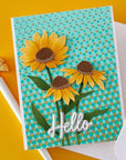 Spellbinders - Cascading Coneflowers Collection - Stencils - Layered Cascading Dots-ScrapbookPal
