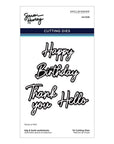 Spellbinders - Cascading Coneflowers Collection - Dies - Big & Bold Sentiments-ScrapbookPal