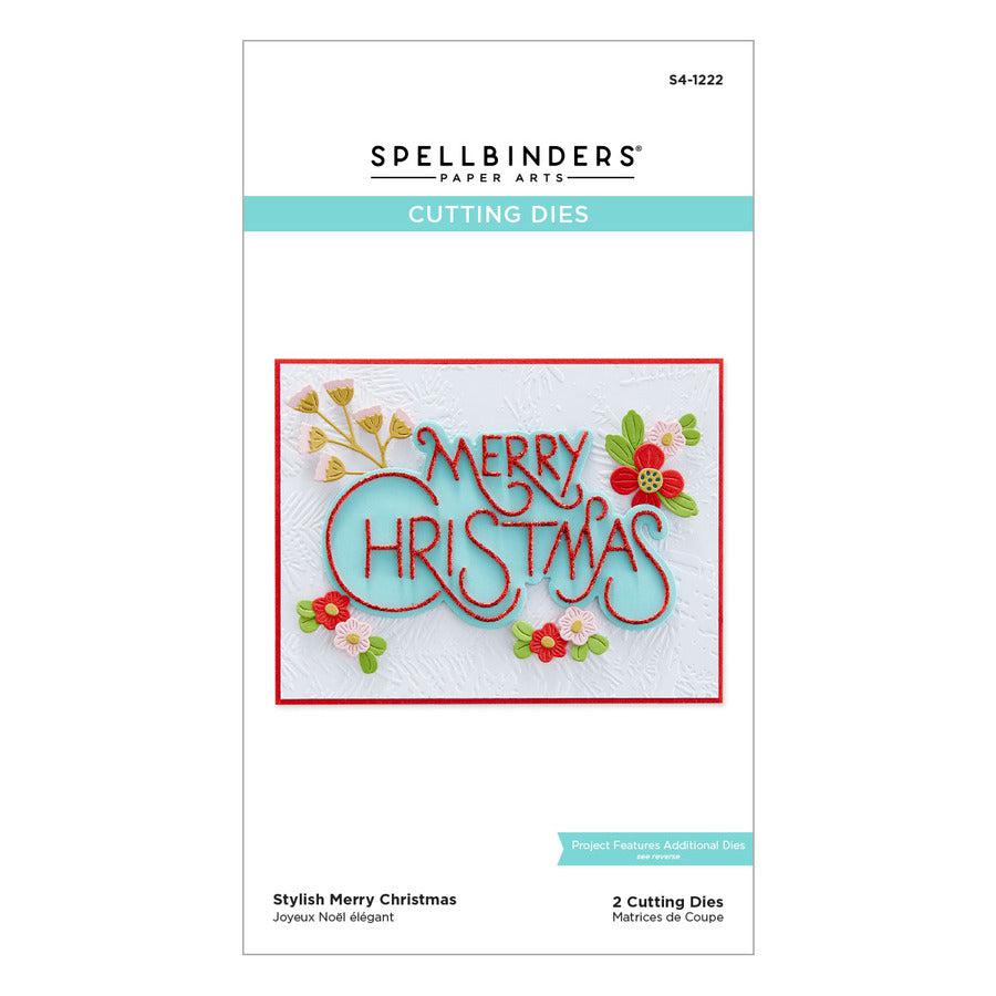 Spellbinders - Celebrate the Season Collection - Dies - Stylish Merry Christmas-ScrapbookPal